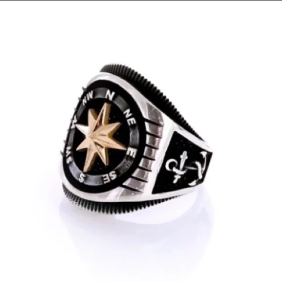 BLACK LABEL HERITAGE UNISEX STERLING SILVER RING - Picture 2 of 15